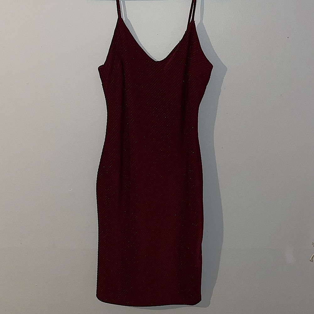 Sparkly Wine Dress